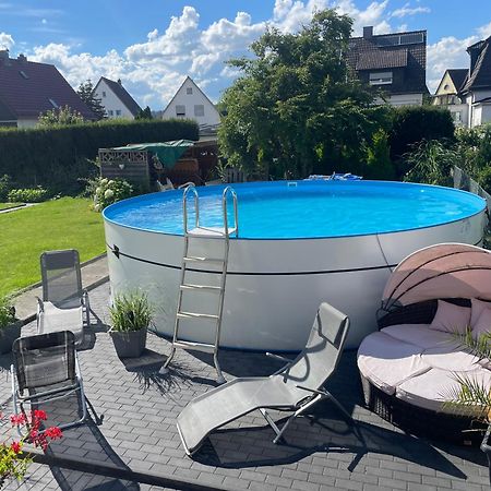 Kleine Gemuetliche Einliegerwohnung Mit Garten Und Pool Nordstemmen Buitenkant foto